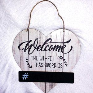 💕✨MAKE AN OFFER 🏷️ Welcome Wifi Sign
